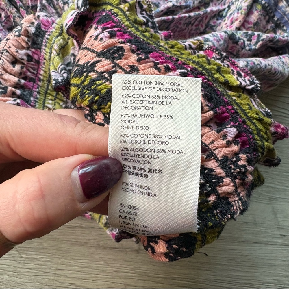 Free People Next Vacation Top in Black Combo - Picture 4 of 5
